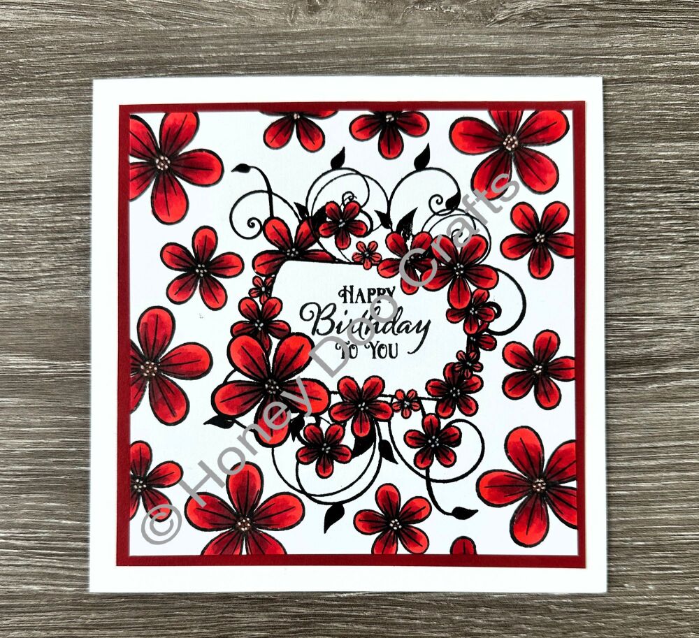 New - Blissful Blooms  (A6 Stamp)
