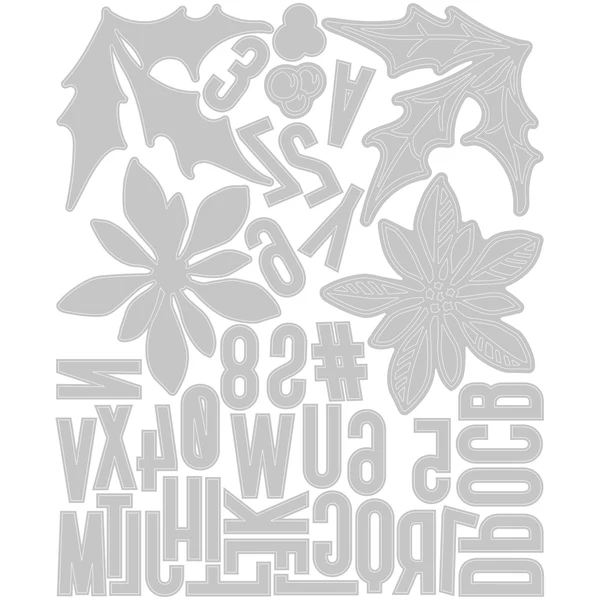 Sizzix Thinlits Die Set 43PK - Vault Seasonal Sketch by Tim Holtz