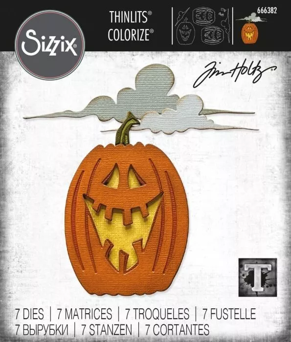 Sizzix Thinlits Die Set 7PK – Edison, Colorize by Tim Holtz