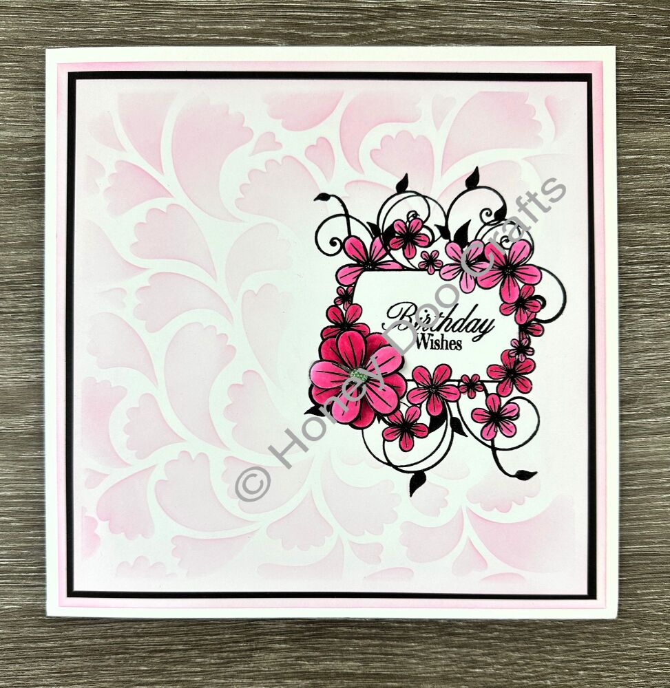  Blissful Blooms  (A6 Stamp)
