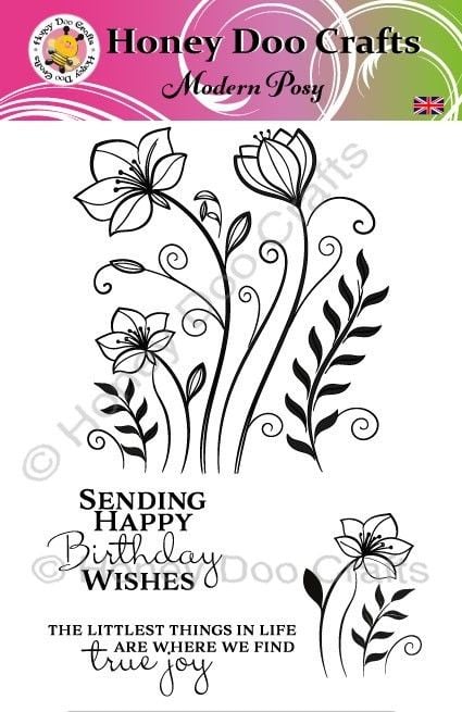 New - Modern Posy  (A5 Stamp)