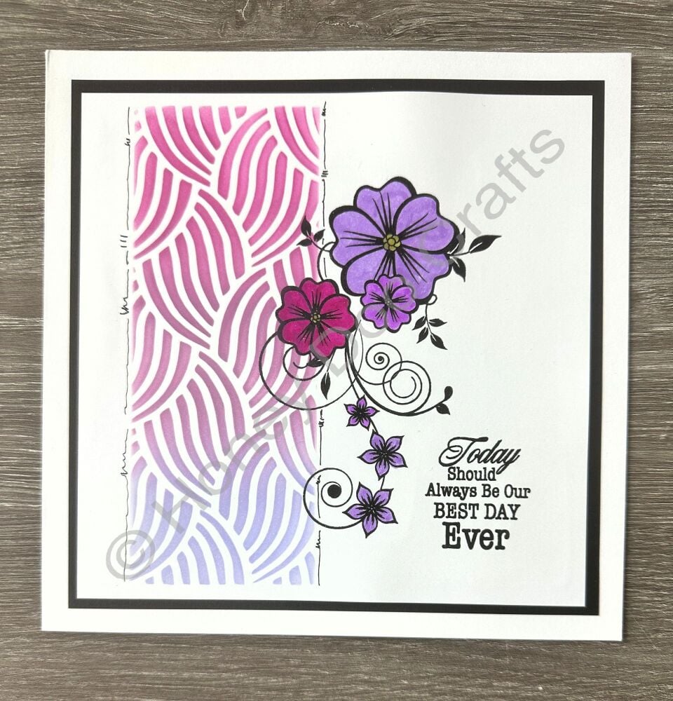 New - Cable Knit Stencil  (7x7)