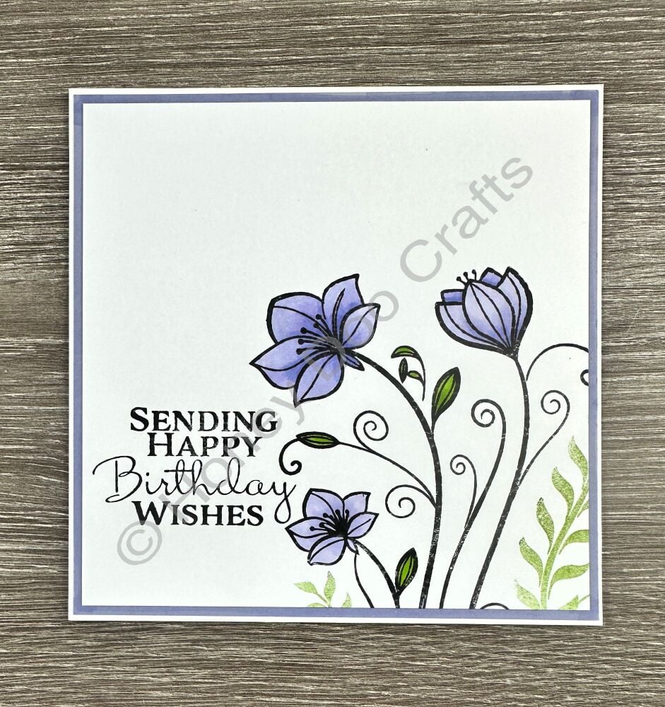 New - Modern Posy  (A5 Stamp)