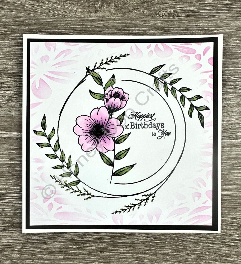 New - Floral Swirl (A5 Stamp)