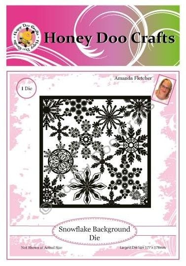 New - Snowflake Background Detailed Die - Pre Order Only Dispatched Approx 3 Weeks Limited Stock