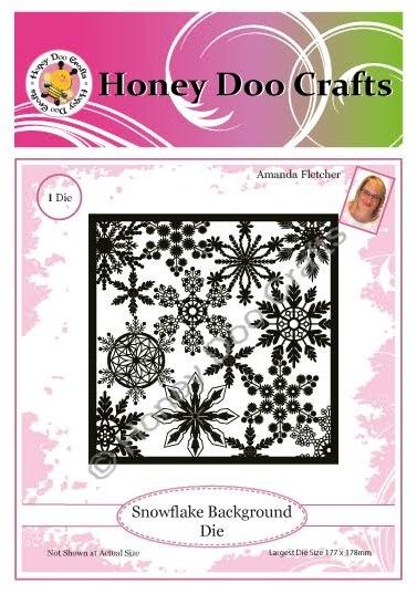 New - Snowflake Background Detailed Die - Pre Order Only Dispatched Approx 3 Weeks Limited Stock