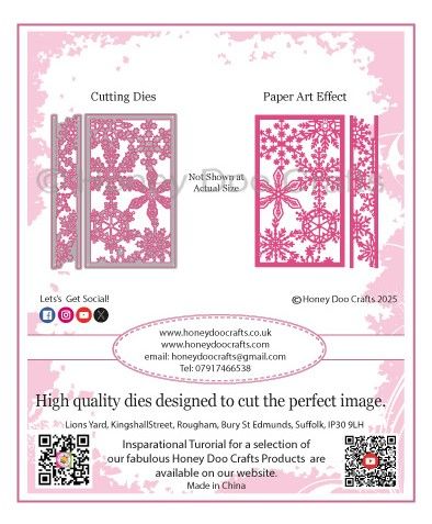 New - Snowflake Panel and Border Detailed Dies - Pre Order Only Dispatched Approx 3 Weeks Limited Stock