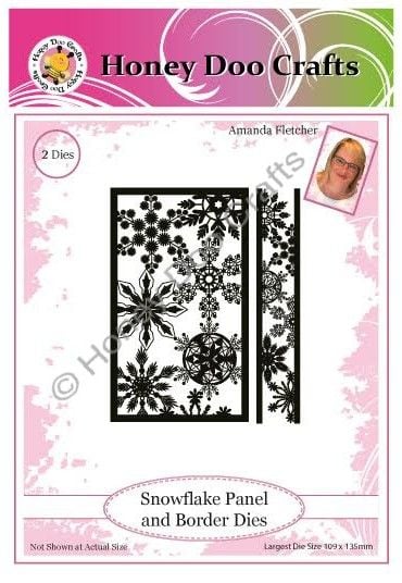New - Snowflake Panel and Border Detailed Dies - Pre Order Only Dispatched Approx 3 Weeks Limited Stock