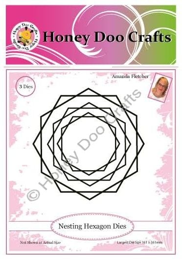 New - Nesting Hexagon Dies - Pre Order Only Dispatched Approx 3 Weeks Limited Stock