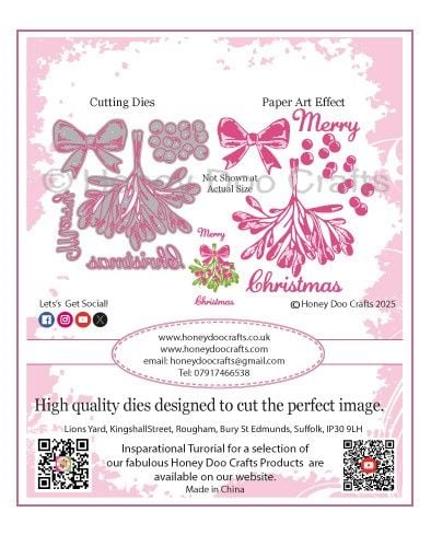 New - Mistletoe Detailed Dies - Pre Order Only Dispatched Approx 3 Weeks Limited Stock