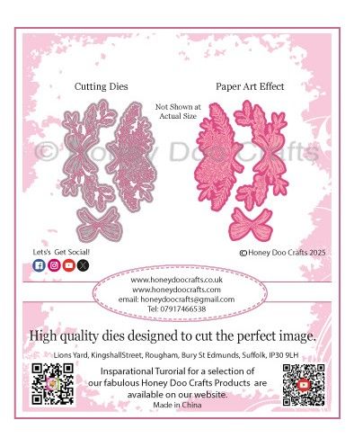 New - Christmas Floral Decorations Detailed Dies - Pre Order Only Dispatched Approx 3 Weeks Limited Stock