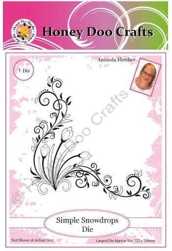 New - Simple Snowdrops  Detailed Dies