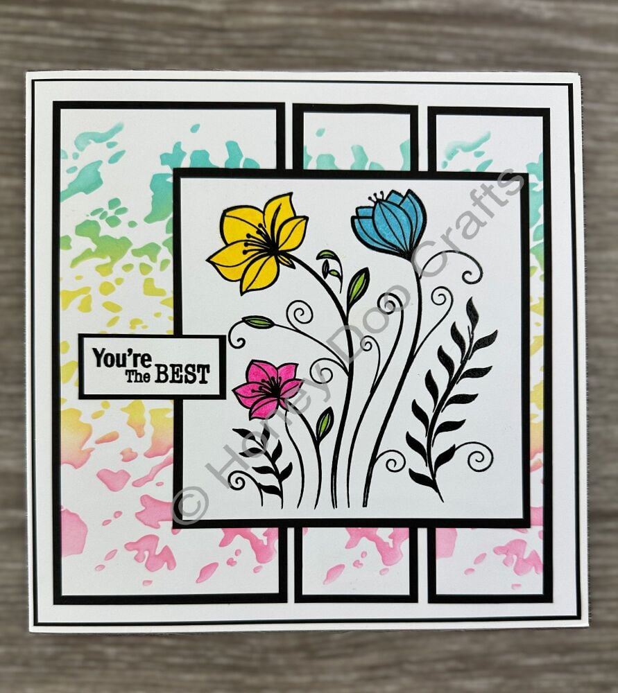 New - Modern Posy (A5 Stamp)