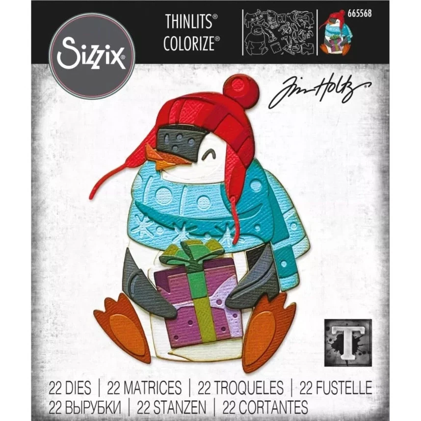 Sizzix Thinlits Die Set 22PK - Eugene, Colorize by Tim Holtz