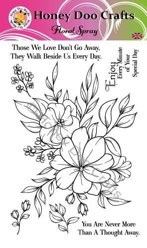 New - Floral Spray (A6 Stamp) Pre  Order Only Dispatched Approx 8th October