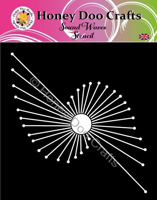 New - Sound Waves  Stencil  (7x7)  Pre  Order Only Dispatched Approx 8th October