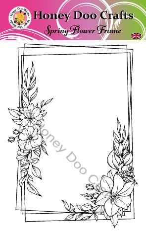 New - Spring Flower Frame (A6 Stamp) Pre  Order Only Dispatched Approx 8th October