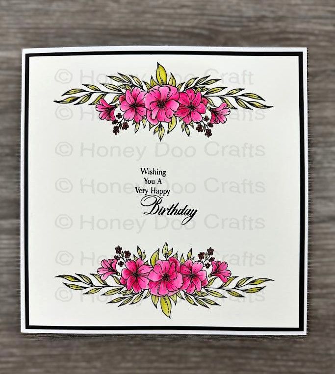 New - Floral Garland (A6 Stamp)