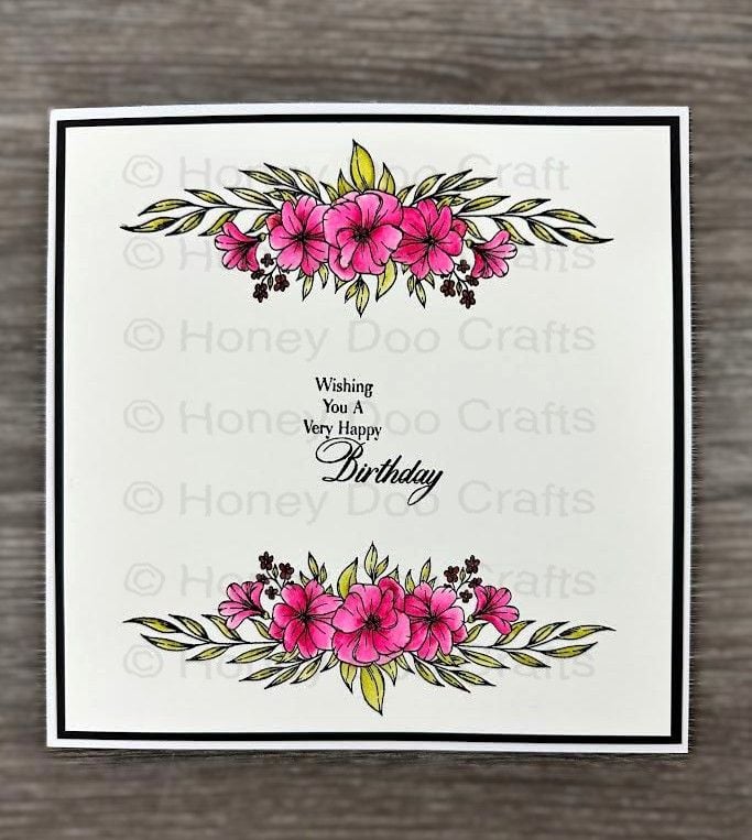 New - Floral Garland (A6 Stamp)  Pre  Order Only Dispatched Approx 8th October