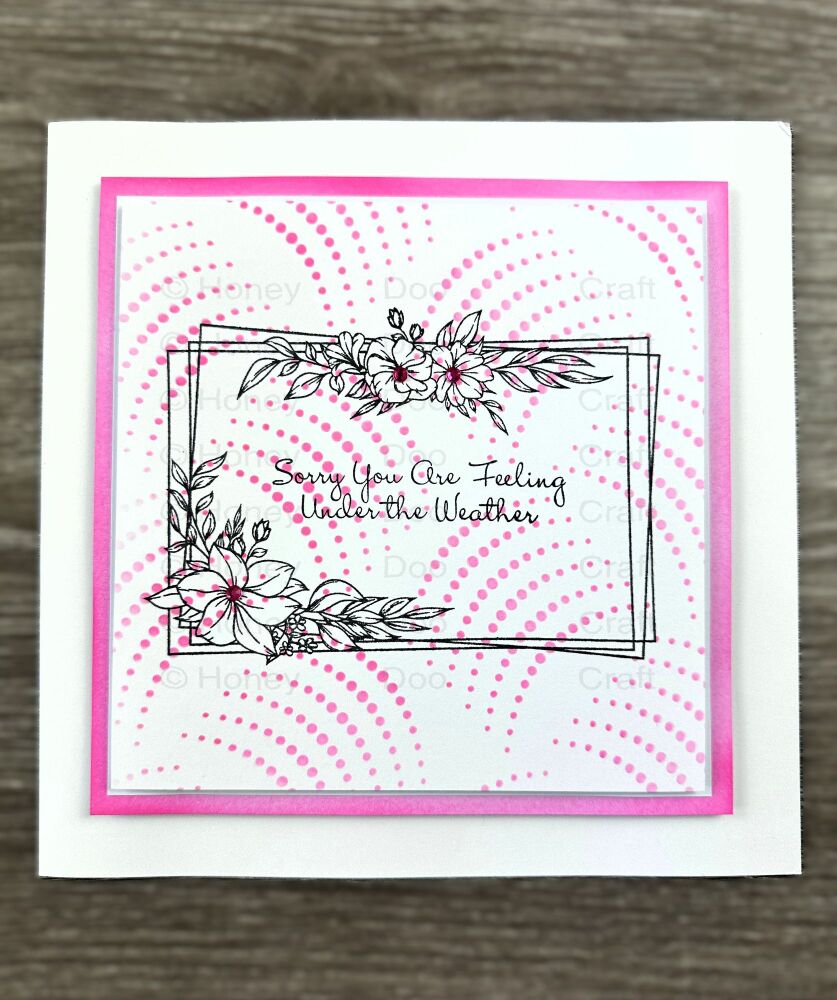 New - Rainbow Dots Stencil  (7x7) Pre  Order Only Dispatched Approx 8th October