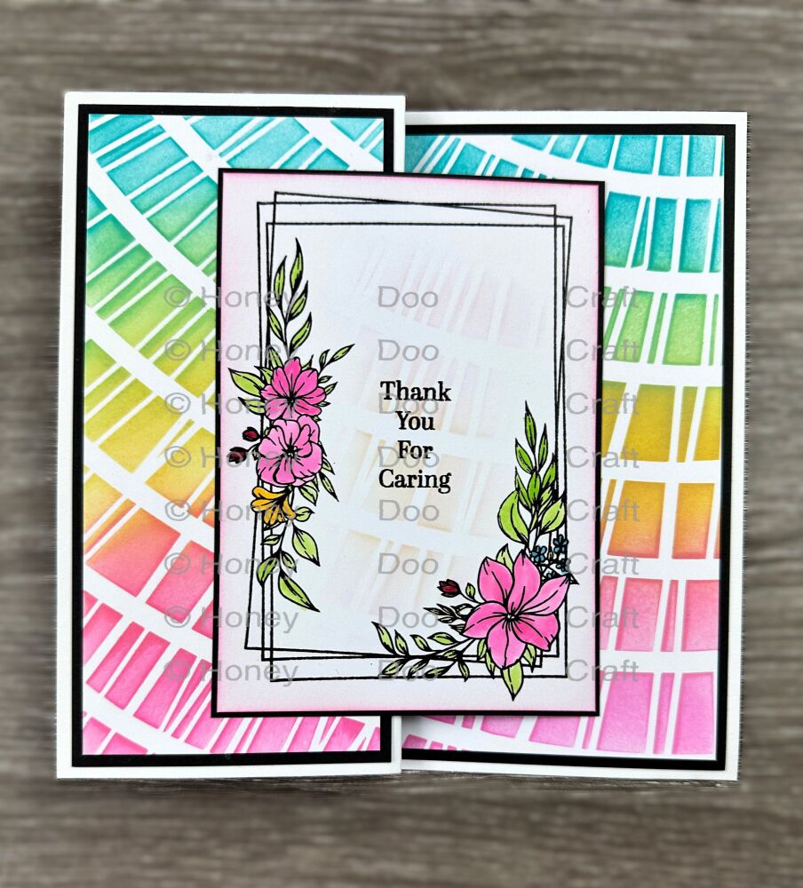New - Spring Flower Frame (A6 Stamp)
