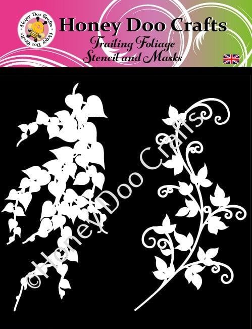 Trailing Foliage Stencil and Mask 10 Left  ( Retired )