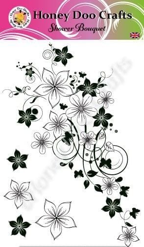 Shower Bouquet A6 Stamp - Last 3    ( Retired)