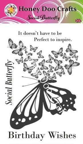 Social Butterfly (A6 Stamp)