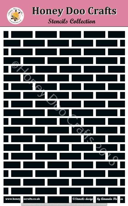 Brick Wall Stencil  ( Appox A5)
