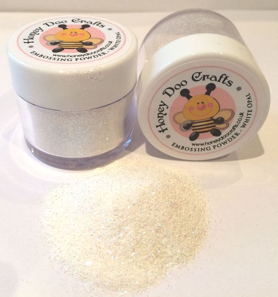 Honey Doo Crafts - White Opal Embossing Powder - 20ml Jar