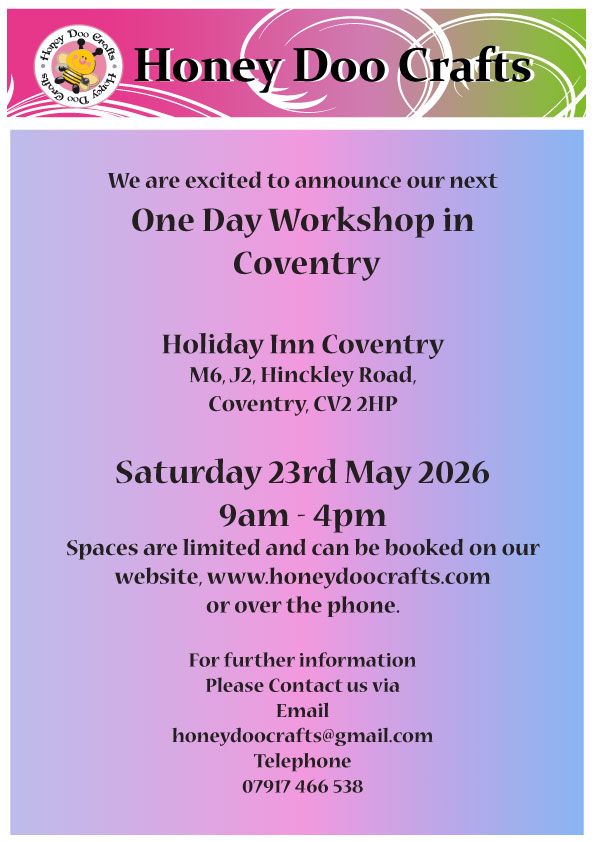 One Day Workshop Coventry - Saturday 23rd May 2026