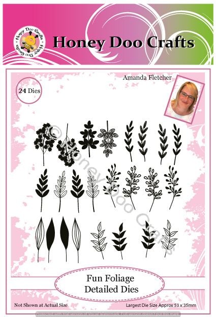 New - Fun Foliage Detailed Dies  PK 24 -  BRAND NEW