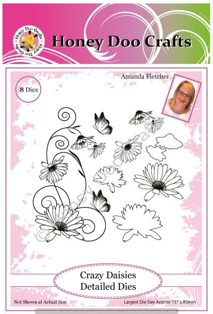 New - Crazy Daisies Detailed Dies  PK 8 -  BRAND NEW