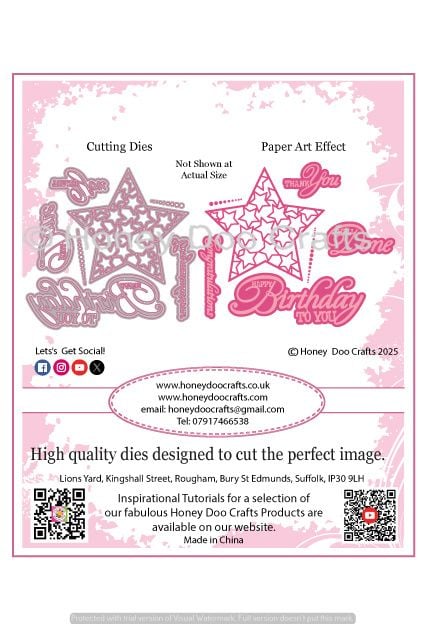 New - Shining Star Detailed Dies  PK 11 -  BRAND NEW