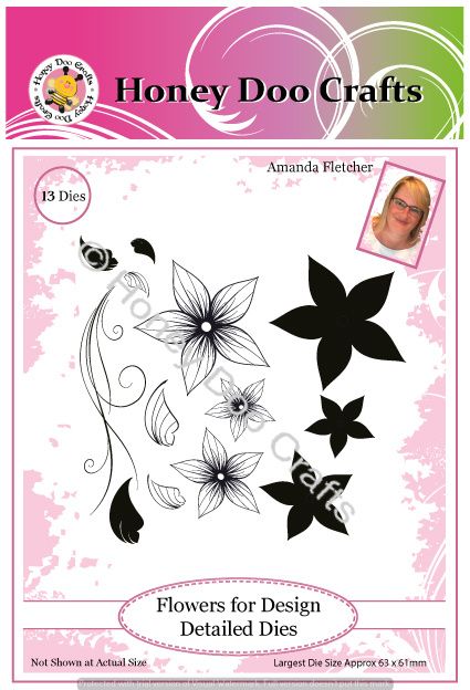 New - Flowers for Design Detailed Dies  PK 13 BRAND NEW