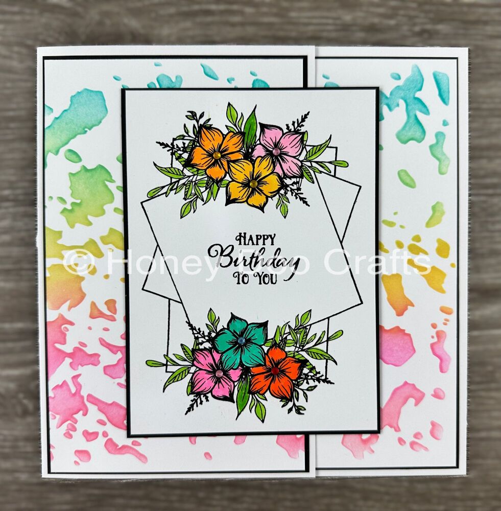 Floral Art (A6 Stamp)