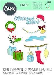 Sizzix Thinlits Die Set 20PK - Christmas Decorations