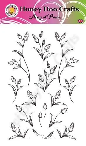 Array of Flowers A6 Stamp (Retired)