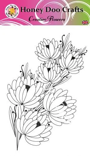 Creative Flowers A6 Stamp   (Retired) 1 Left