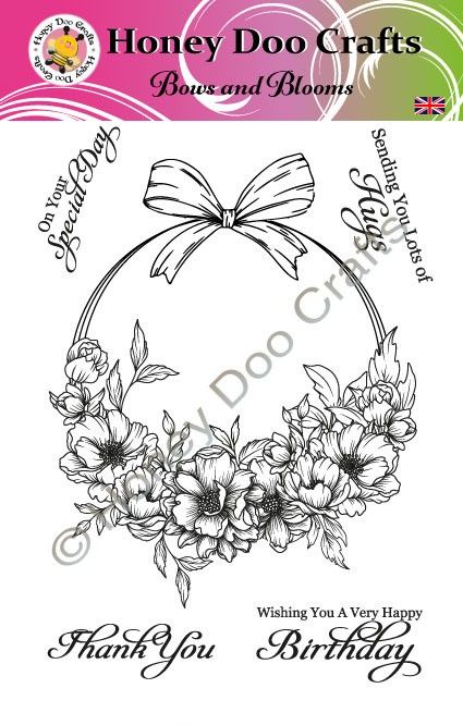 New - Bows and Blooms (A5 Stamp)