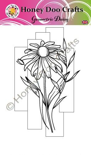 New - Geometric Daisy  (A6 Stamp)