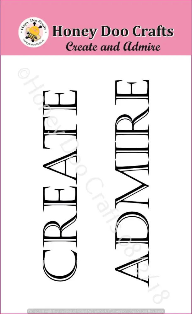 Create and Admire A7 Stamp   (Retired) 2 Left