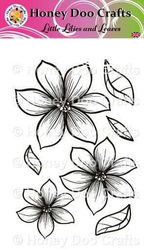 Little Lilies and Leaves   (A6 Stamp)