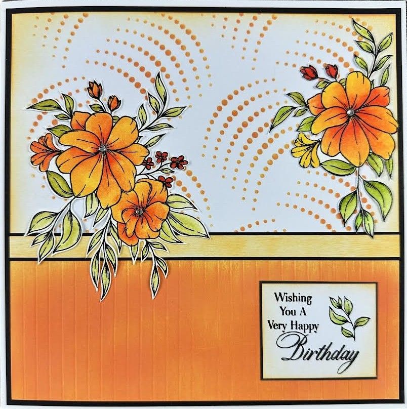 New - Rainbow Dots Stencil  (7x7)