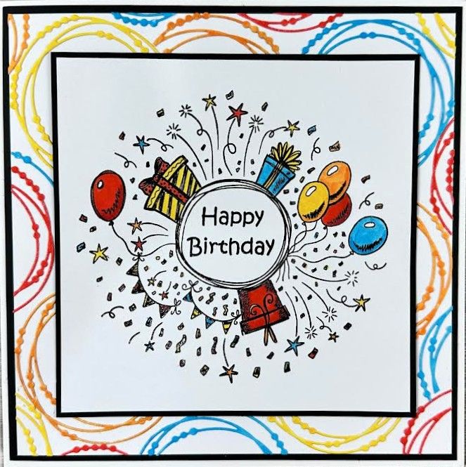 Birthday Wreath    (A5 Stamp)