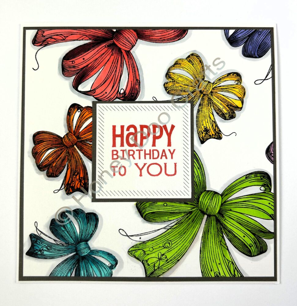 New - Trio of Bows (A5 Stamp)