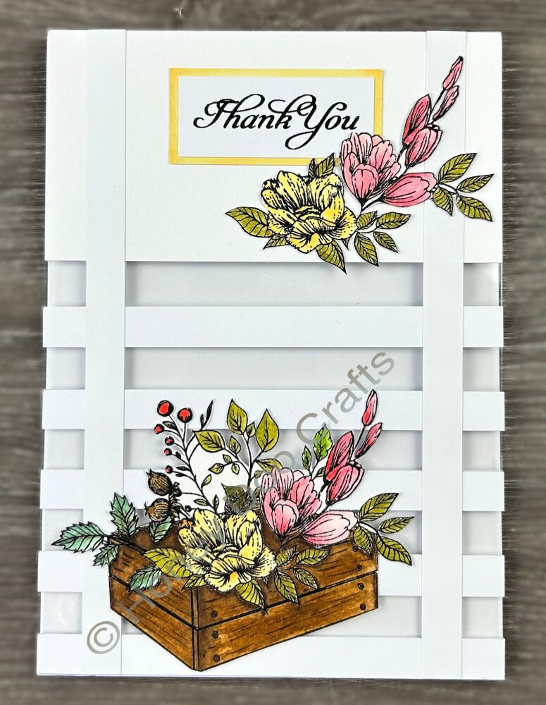 New - Flower Box (A6 Stamp)