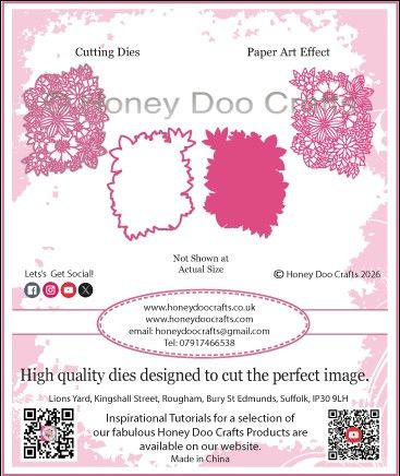 New - Large Flower Background Detailed Dies PK 2 - BRAND NEW