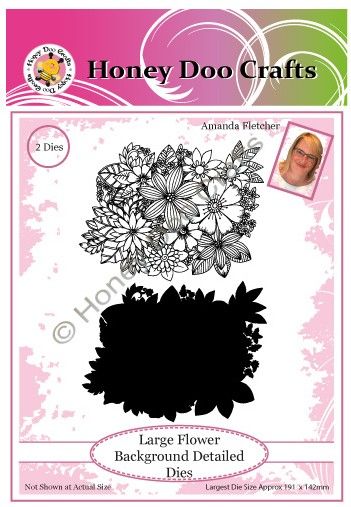 New - Large Flower Background Detailed Dies PK 2 - BRAND NEW