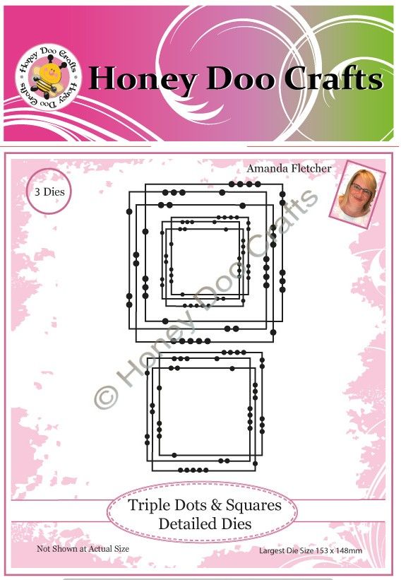 New - Triple Dots & Squares Detailed Dies PK 3 - BRAND NEW